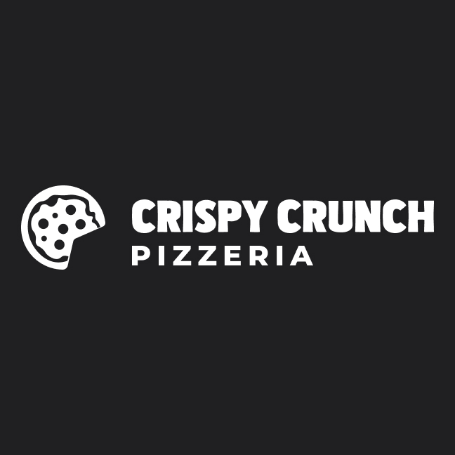 Crispy Crunch Pizzeria pizza logo design